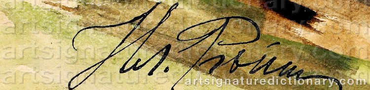 Signature by Ilya Efimovich REPIN