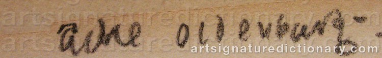 Signature by Acke OLDENBURG
