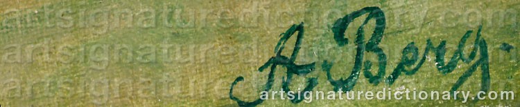 Signature by Anna BERG