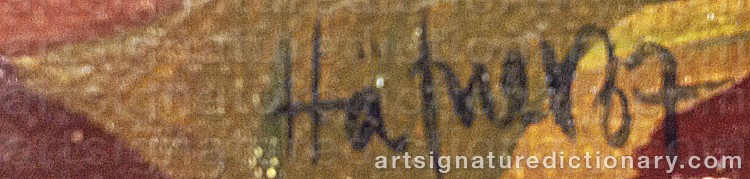 Authentic signature by Thomas HÄFNER on Painting/Watercolour artwork