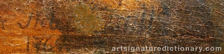 Authentic signature by Hugues TARAVAL on  artwork