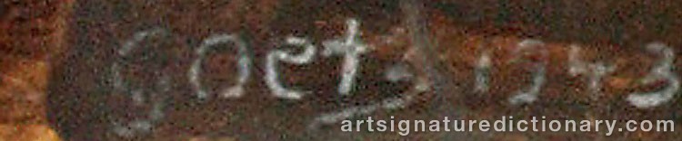 Signature by Henri GOETZ
