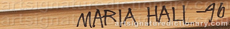 Signature by Maria HALL