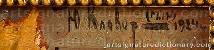 Signature by Julij Julevic The Younger KLEVER