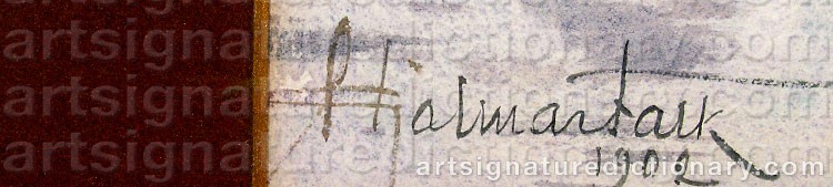 Signature by Hjalmar FALK