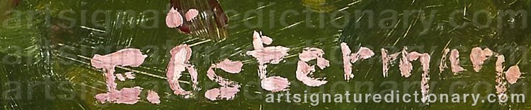 Signature by Emil ÖSTERMAN