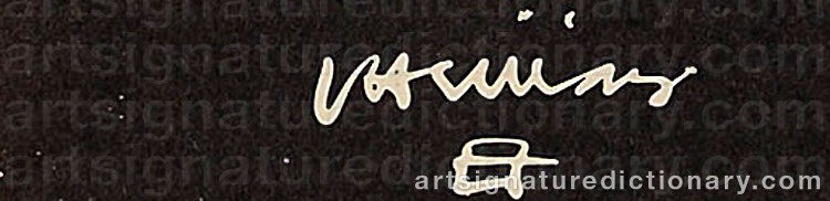 Signature by Eduardo CHILLIDA