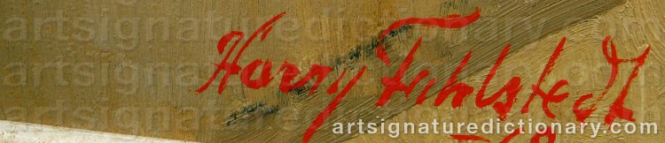 Signature by Harry FAHLSTEDT