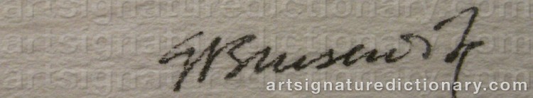 Signature by Gunnar BRUSEWITZ