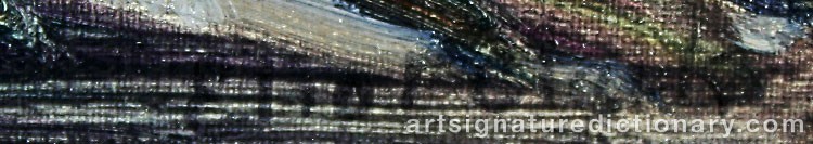 Authentic signature by Eliot Candee CLARK on  artwork