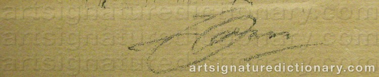 Forged signature of Anders ZORN