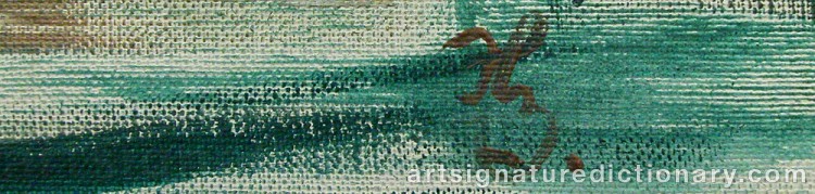 Forged signature of Hugo ZUHR