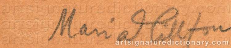 Signature by Maria HILLFON