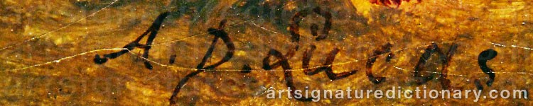 Authentic signature by Albert Dürer LUCAS on  artwork