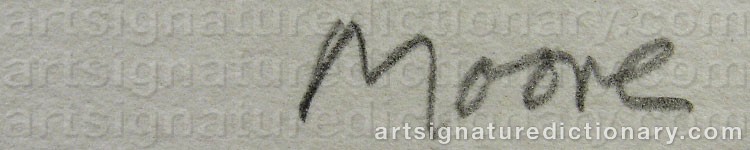 Signature by Henry MOORE