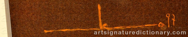 Authentic signature by Mikio WATANABE on Painting/Watercolour artwork