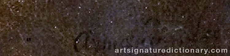 Authentic signature by Armand DORÉ on  artwork