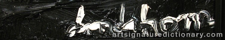 Close-up details showing Bengt LINDSTRÖM signature forgery characteristics