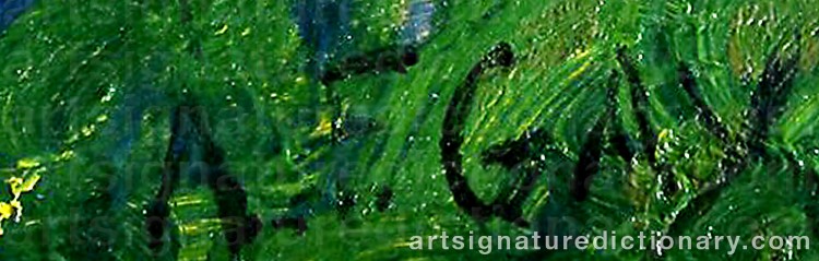 Authentic signature by August François P. ‘Gus’ GAY on Painting/Watercolour artwork