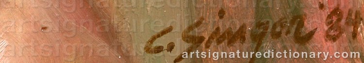 Signature by Clyde SINGER