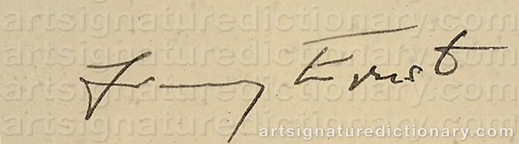 Authentic signature by Jimmy ERNST on Drawing/Graphic/Print artwork