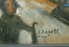 Close-up details showing Marc CHAGALL signature forgery characteristics