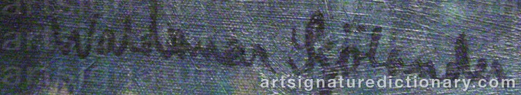 Signature by Waldemar SJÖLANDER