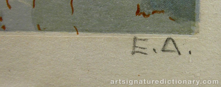 Close-up details showing Salvador DALI signature forgery characteristics