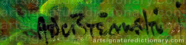 Signature by Alfred Fontville De The Younger BREANSKI