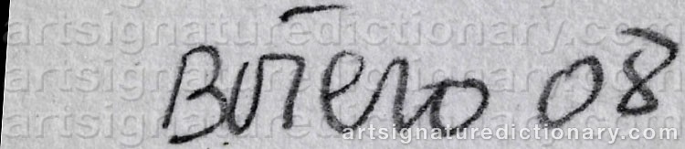 Signature by Fernando BOTERO