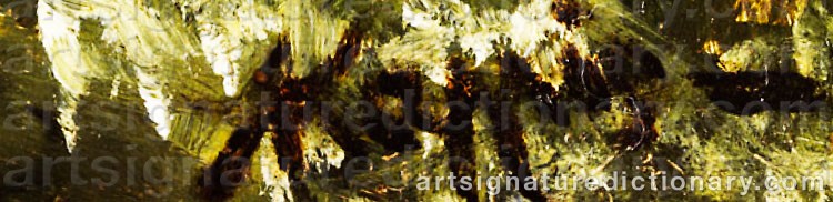 Authentic signature by Albert KAPPIS on  artwork