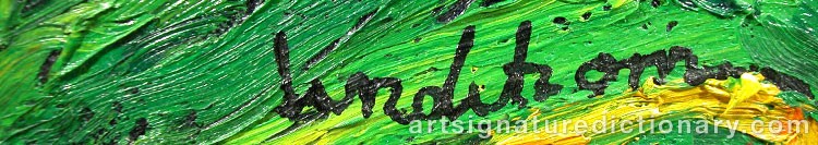 Close-up details showing Bengt LINDSTRÖM signature forgery characteristics