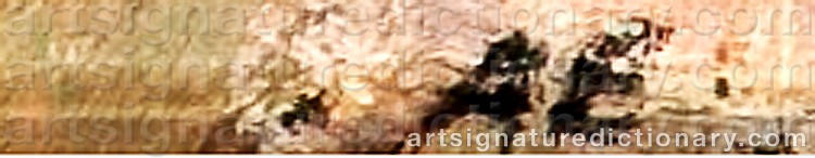 Authentic signature by Arne EKELAND on  artwork