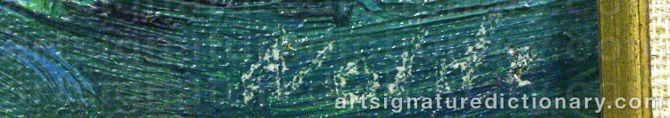 Forged signature of Emil NOLDE