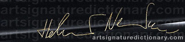 Signature by Helmut NEWTON