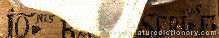 Authentic signature by Giovanni Battista PASSERI on  artwork