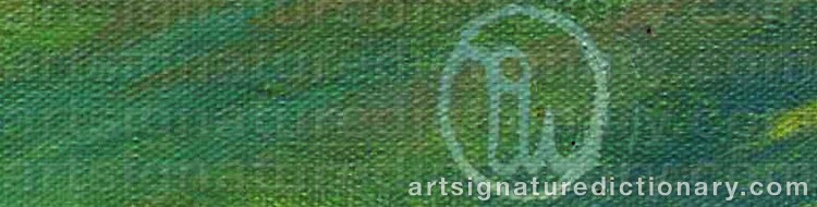 Authentic signature by Tomas HEDENSKOG on  artwork