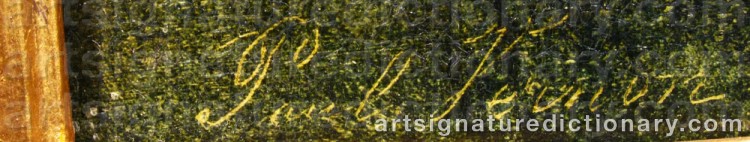 Authentic signature by Paul VERNON on  artwork