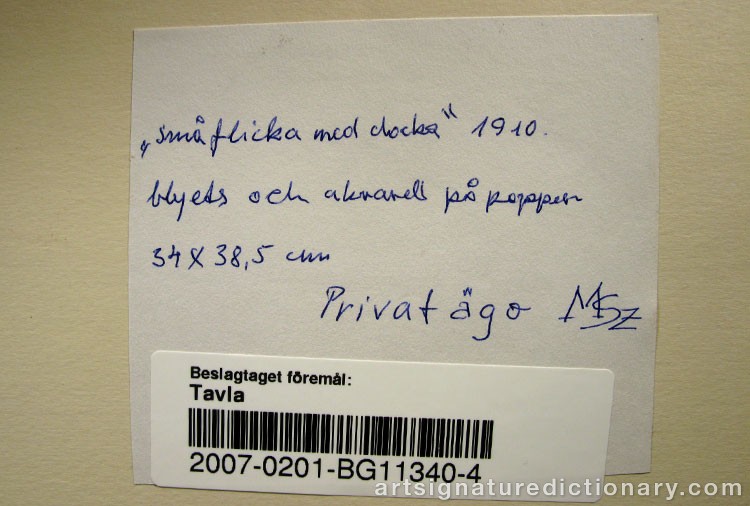 Close-up details showing Egon SCHIELE signature forgery characteristics