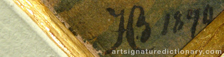 Signature by Johan Christian BERGER