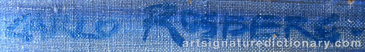 Authentic signature by Carlo ROSBERG on artwork