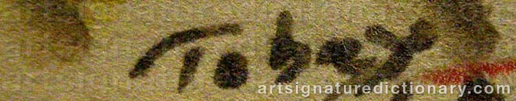 Signature by Mark TOBEY