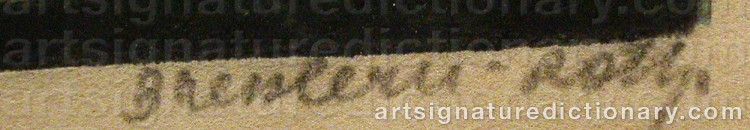 Signature by Norbertine Von BRESSLERN-ROTH