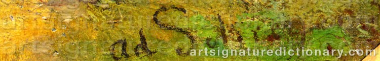 Signature by Adolf SCHREYER