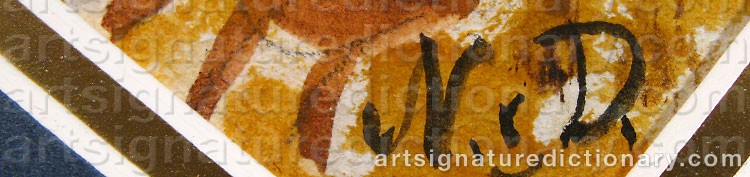 Signature by Nils Von DARDEL