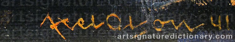 Signature by Axel OLSON