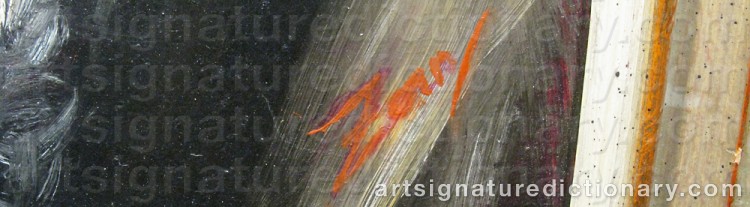 Forged signature of Anders ZORN