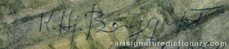 Signature by Karl Hjalmar BERGQVIST
