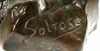 Close-up details showing Axel EBBE signature forgery characteristics