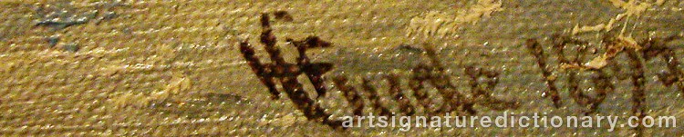 Signature by Hans Fredrik GUDE